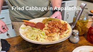 Fried Cabbage + Fat Back + Soup Beans = Good Eating in Appalachia
