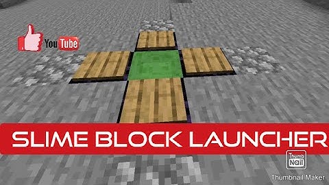 How to make a simple slime block launchers in Minecraft pocket edition