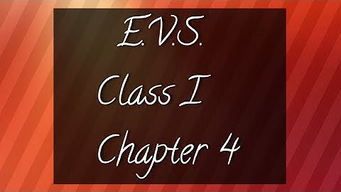 EVS CLASS I CHAPTER - 4 I Keep Myself Clean