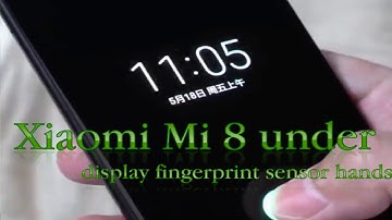 Xiaomi Mi 8 under display fingerprint sensor hands -Starmusic ofworld1