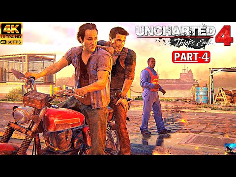 UNCHARTED 4: A Thief's End PC Gameplay Walkthrough Part 4 [ 4K 60FPS PC ] No Commentary (FULL GAME)