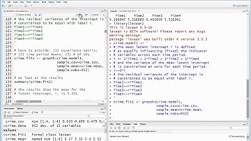 Latent Growth Curve Models in SEM with Crime Data (SEM with lavaan)