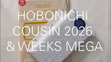 2026 #Hobonichi Cousin & #hobonichiWeeks Mega. HELP!