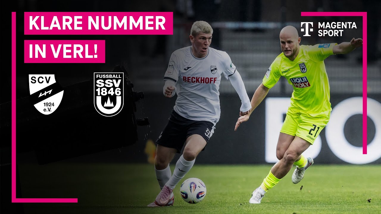 SC Verl - SSV Ulm, Highlights mit Live-Kommentar | 3. Liga | MAGENTA SPORT