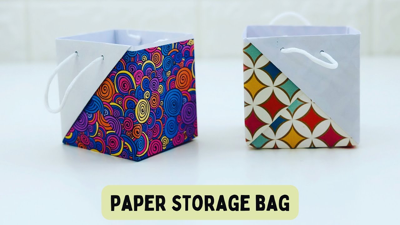 DIY MINI PAPER BAG / Paper Craft / Easy Origami Bag DIY / Paper Crafts