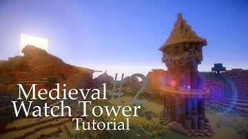 Minecraft Medieval Watchtower Tutorial #2