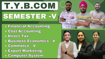 T.Y.B.Com All Subjects || TYBCOM || Semester 5 Subjects | Tybcom Videos | Hemal Sir