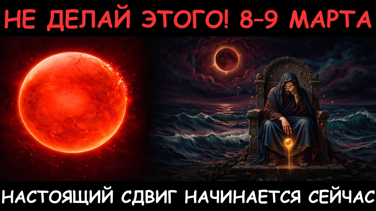 НЕ ДЕЛАЙ ЭТОГО 8–9 МАРТА! После ЗАТМЕНИЯ — становится ЯСНО, от чего тебе нужно ОТПУСТИТЬ!