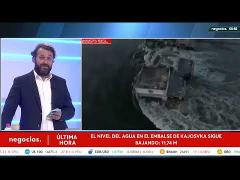 &Uacute;LTIMA HORA | Zaporiyia: el nivel del agua del embalse cae ya por debajo del m&iacute;nimo requerido
