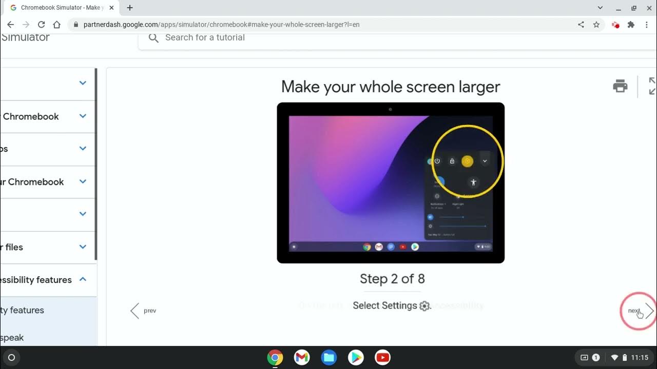 Chromebook Fullscreen Magnifier (March 2022) YouTube