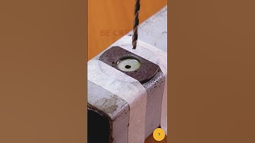 A Genius way to drill a hole in metal without ruining it !!!