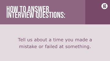 How to answer the interview question: Tell me about a time you made a mistake or failed at something