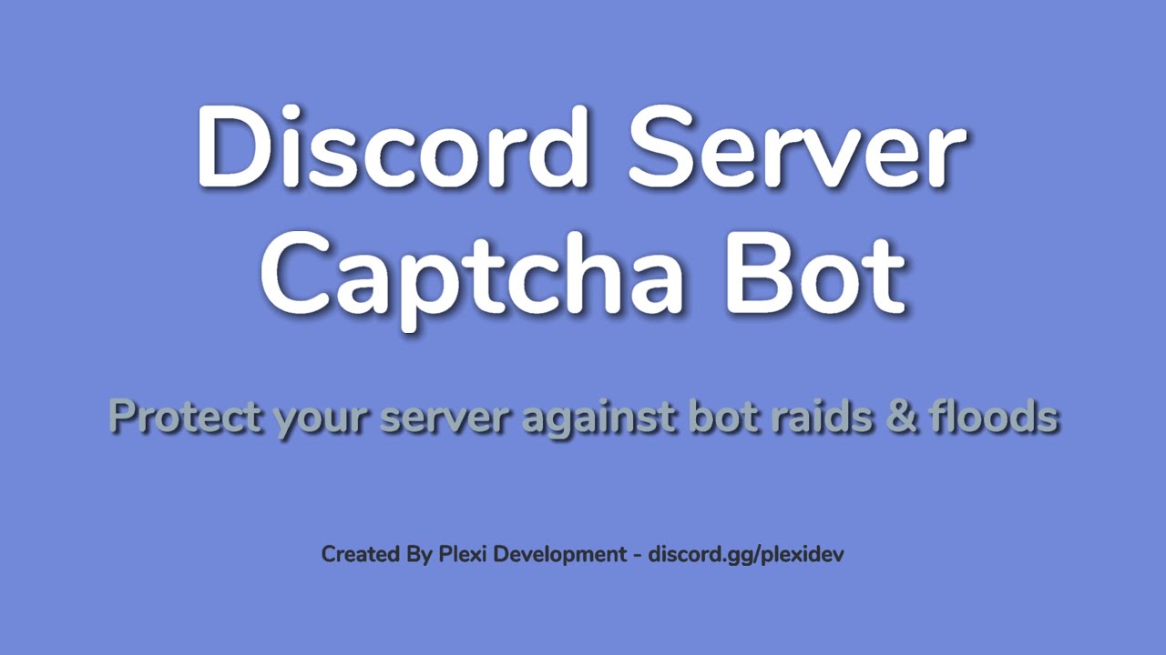 Discord Server Captcha Bot Youtube