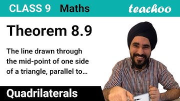 Theorem 8.9 Class 9 - Inverse of mid-point theorem (Proof with Video) - Step-by-Step Explanation