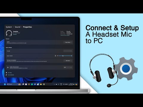 How To Connect & Setup A Headset Mic To PC! [Windows 11]