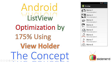 91 Android ListView Optimization By 175% |