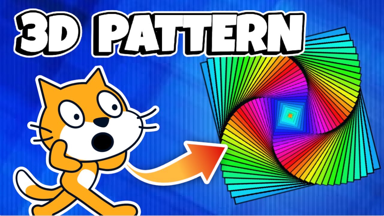 COOL 3D Pattern Effect 🌈 Scratch Tutorial - YouTube