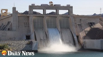 Up-close video of the David Dam Spillway Test