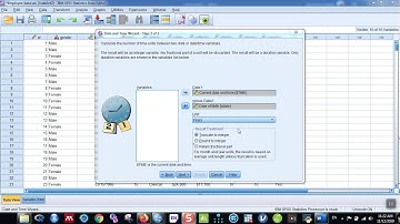 Calculate age from date of birth in SPSS