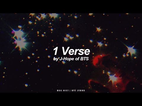 1 Verse | J-Hope (BTS - 방탄소년단) English Lyrics