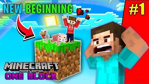 Minecraft but, I get only one block (One block mcpe 1.19)🤯