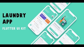 Flutter Laundry App UI - Speed Code Video - Part 1 / 3  (Landing Page & Login Page)