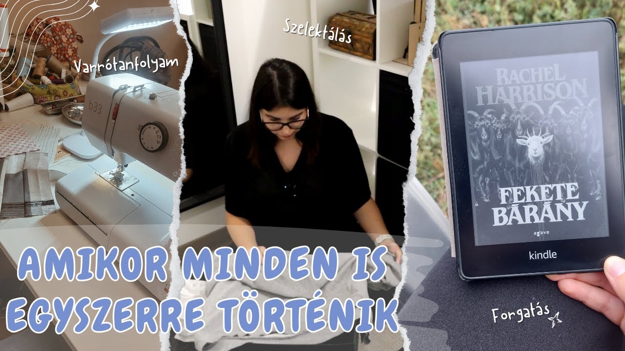Mini gardrób szelektálás | Pixity | Forgatási nap | Varrótanfolyam tapasztalatok | Új könyvek