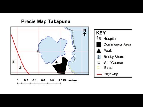 How to draw a Precis Map from a Topographic Map.