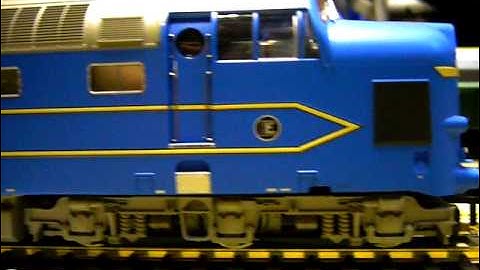 A close up view of NRM Bachmann Deltic