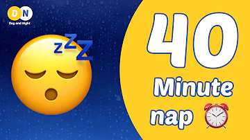 40 minute nap timer with alarm | relaxing rain ambiance