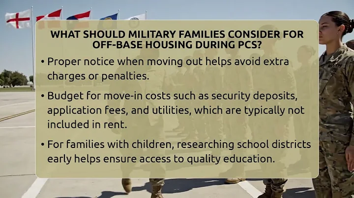 What Should Military Families Consider For Off-base Housing During PCS? - Armed Forces Insider