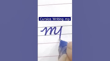 How to write small letter mp | Cursive writing a to z #cursivewriting #handwriting  #shorts