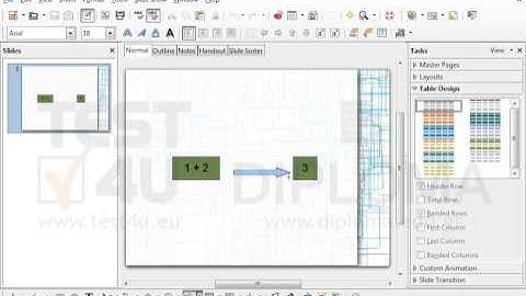 Insert an arrow pointing to the right between the two text boxes. Make sure the arrow is center...