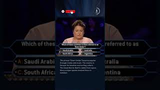 Which Country Is Called “Down Under”? #quiz #millionaire #trivia #trivia #country #words #travel #tv