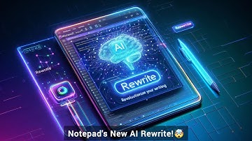 Microsoft Notepad AI Rewrite Feature – A Game-Changer for Text Editing in Windows 11!