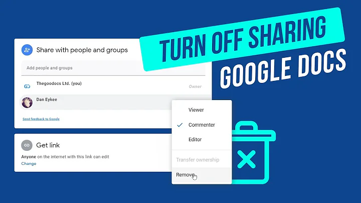 How to Unshare a Google Doc | Stop Sharing Google Doc