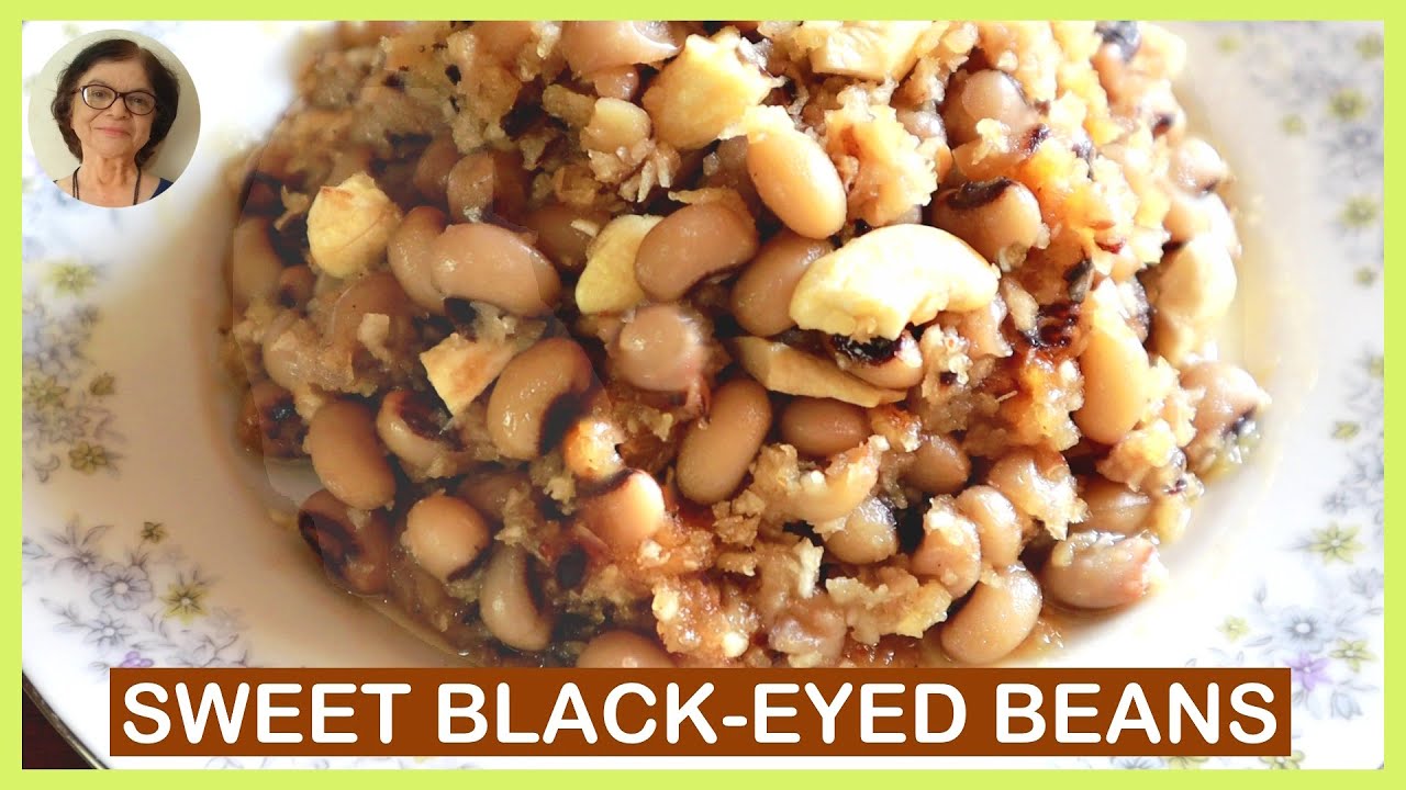 Sweet Black Eyed Beans / Goan Sweet Beans / Sweet Beans recipe / Beans