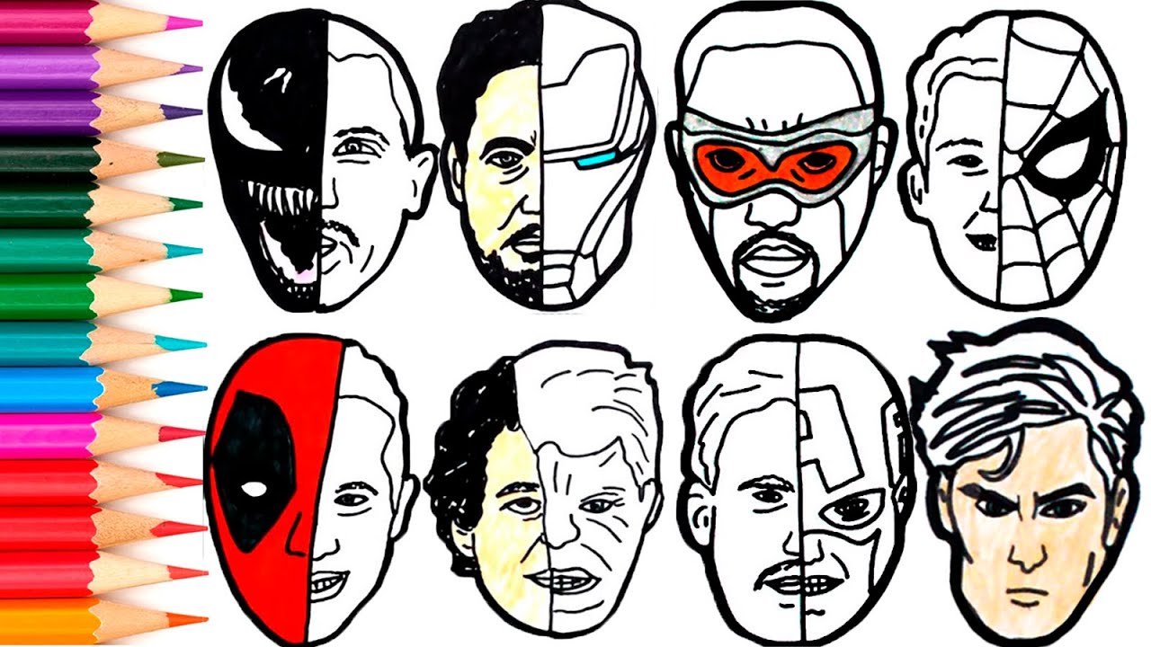 🔴 How To Draw Avengers Superhero , Marvel's Spider-Man, Deadpool