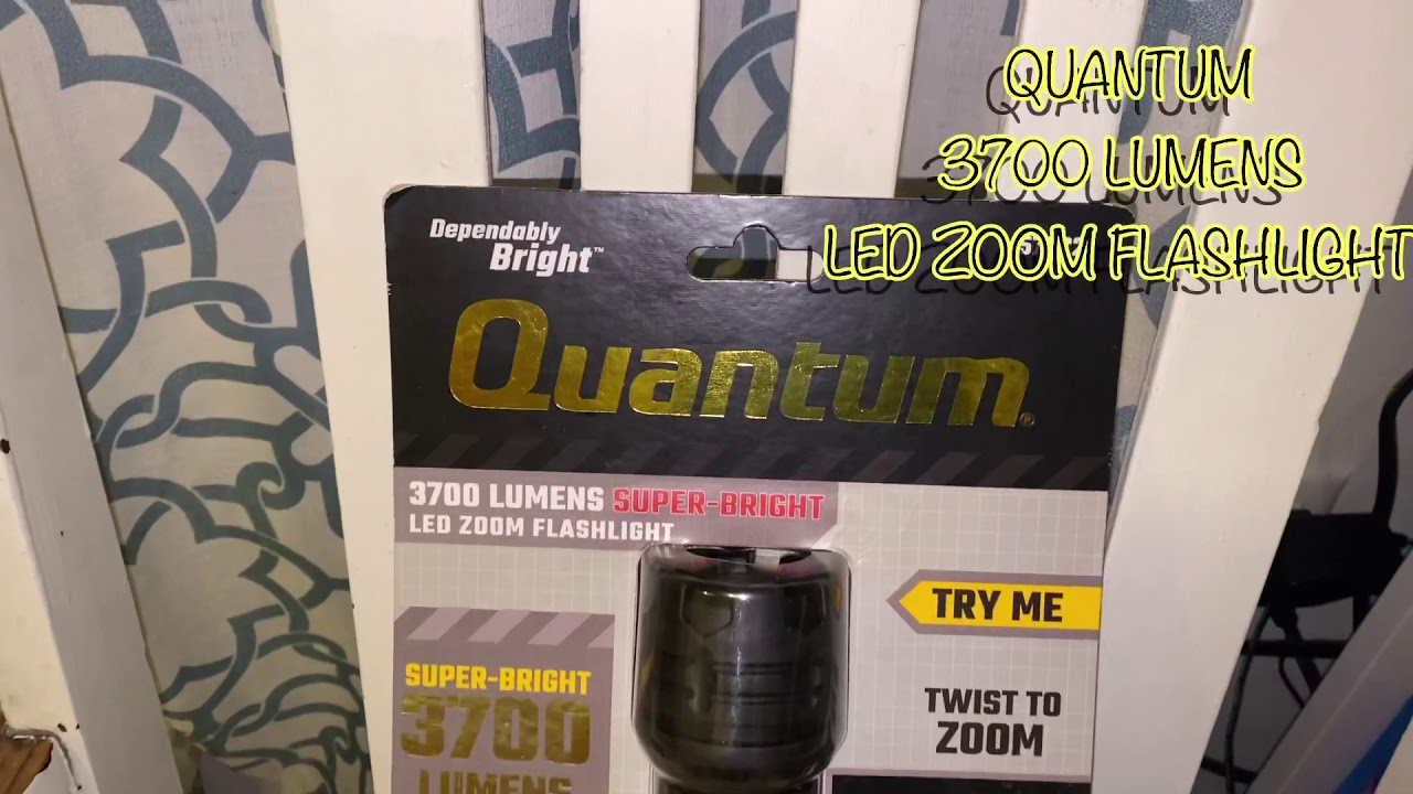 Quantum 3700 Lumens Flashlight YouTube