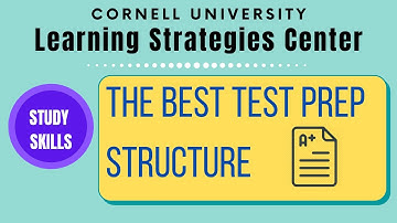 Study Skills - The Best Test Prep Structure