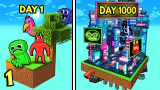 1000 DAYS of Skyblock Survival with GARTEN OF BANBAN!