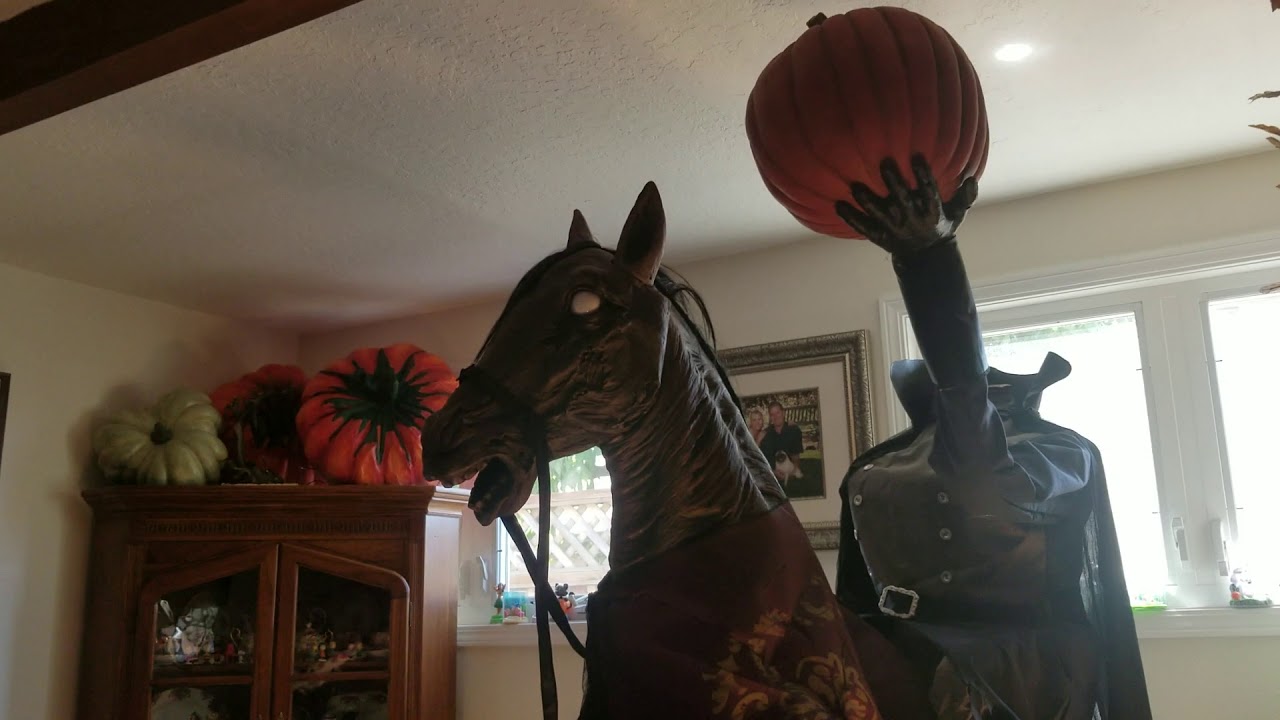Review Headless Horseman Prop From Home Depot 2018 Youtube