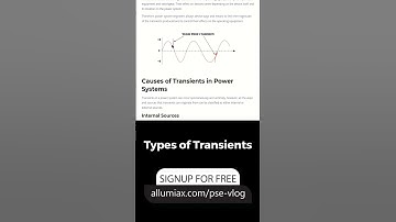Types Of Transients | PSE VLOG | Shorts