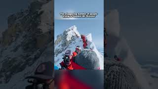 The Queue At The Summit Of Mt Everest