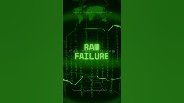 RAM FAILURE   Retro CRT green screen glitch text animation
