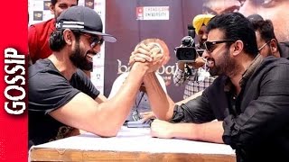 Rana And Prabhas Arm Wrestle- Bollywood Gossip 2017
