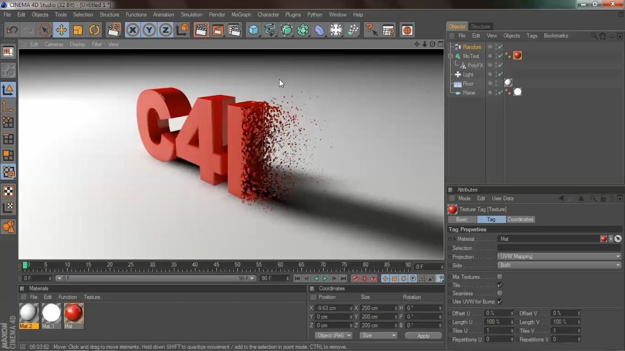 Particles to Text transition - YouTube