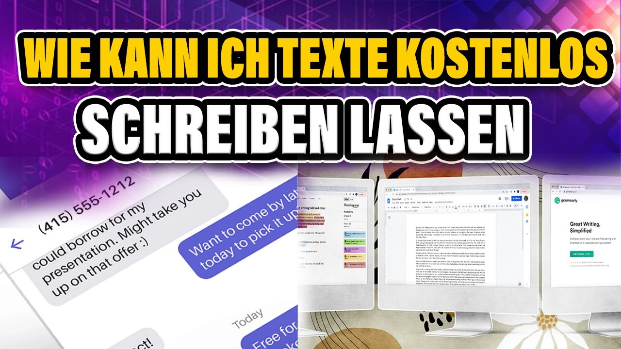 Wie kann ich Texte kostenlos schreiben lassen - YouTube