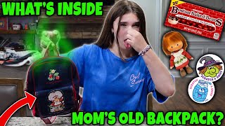 What's In My Mom's Old Backpack?