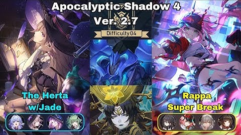 E0 The Herta w/Jade & E0 Rappa Super Break Apocalyptic Shadow 4 | Honkai Star Rail 3.0